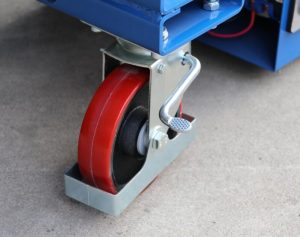 Swivel castors for electric lift table